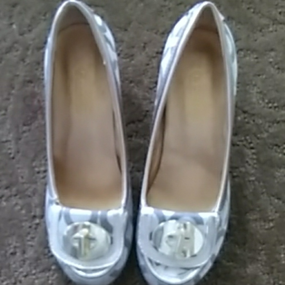 Coach chunky heel
